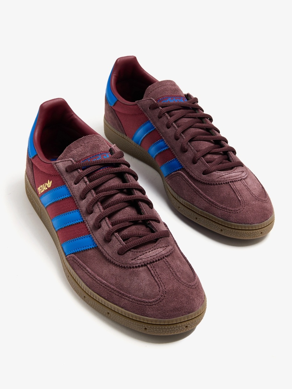 Adidas Spezial Maroon and Blue Suede Sneakers stylish trainers
